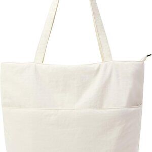 Large Nylon Tote Bag Women Lightweight Waterproof Shoulder Purse 15.6-inch